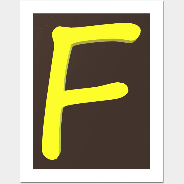 Letter F Wall Art by CDUS